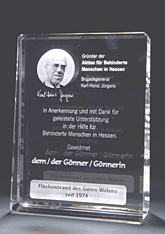 Brigadegeneral Karl-Heinz Jörgens – Glas