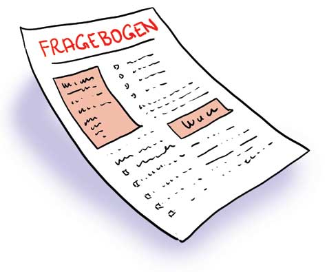 Grafik: Fragebogen