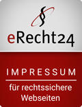 eRecht24 Impressum für rechtssichere Webseiten Logo: eRecht24 Datenschutzerklärung für rechtssichere Webseiten